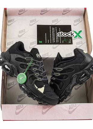 Мужские кроссовки черные nike air max terrascape plus black green