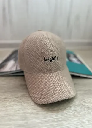 Кепка бейсболка тепла бежева brightly 1855 (54-60р)