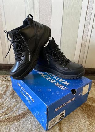 Черевики дитячі хлопчик skechers waterproof розмір usa 6, eur 38, см 24