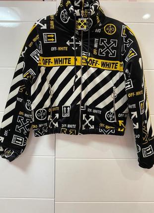 Курточка велюр на синтепоне off white желтая4 фото