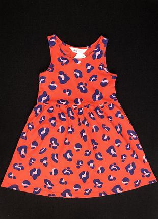 Яркое красное платье h&m
