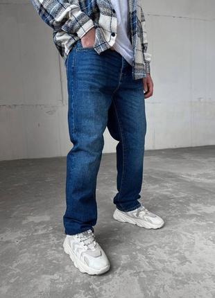Стильные широкие джинсы baggy в синем цвете 🔝