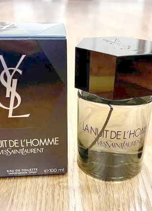 Yves saint laurent la nuit de l'homme edt💥оригінал 3 мл розпив аромата1 фото