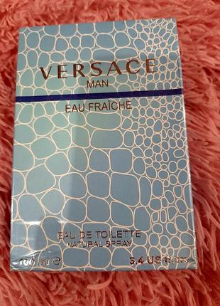 Хит! суперовый парфюм versace man eau fraiche 100ml абсолютно новый запечатан(лиц.)!!!