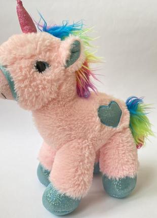 М'яка іграшка єдинорога рожева конячка поні різнобарвна2 фото