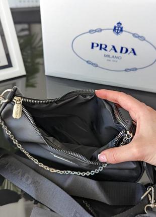 Сумка жіноча prada чорна2 фото