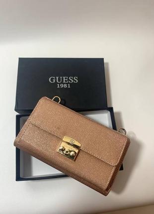 Нарядний гаманець сумочка guess на подарунок люкс гесс свято