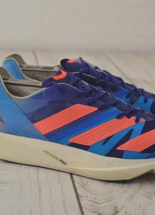 Adidas adizero takumi sen 8 blue мужские профессиональные беговые кроссовки оригинал 44 размер