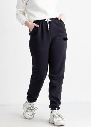 Спортивні штани жіночі утеплені на флісі трикотажні великих розмірів на високий зріст nn10 фото
