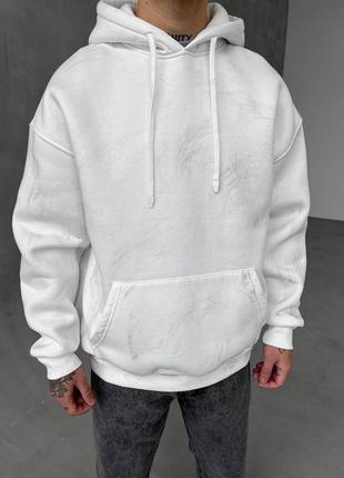 Крутое оверсайз худи в белом цвете 😍