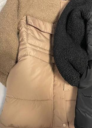Куртка женская теплая комбинированная с мехом