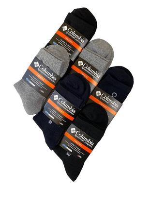 Комплект чоловічих термошкарпетків columbia 3 пари 41-45 розмір з3021 зимових теплі вовняні шкарпетки зима до10 фото