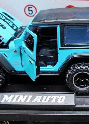 Масштабна модель jeep rubicon метал 1:32