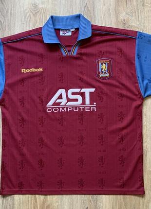 Мужская ретро винтажная футбольная джерси reebok aston villa 1995/969 фото