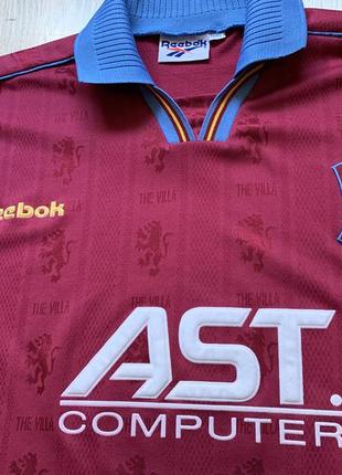 Мужская ретро винтажная футбольная джерси reebok aston villa 1995/965 фото