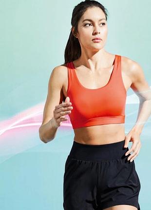 Новий спортивний топ кораловий розм l(44/46) crivit sport