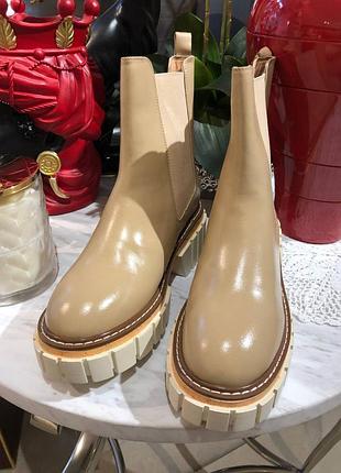 Деми новые, кожаные челси, стиляжные! 39р ботинки стиль zara