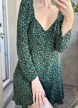 Платье зеленое zara 3