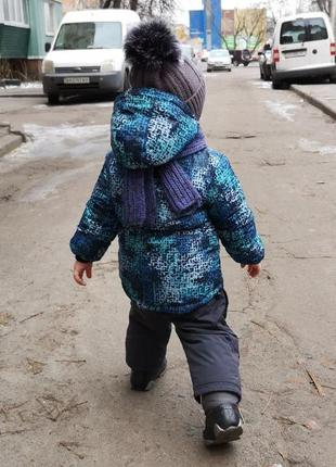 Детская зимняя куртка на овчине мальчик 92 размер8 фото