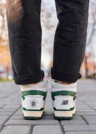 New balance 650 high white green fur хутро8 фото