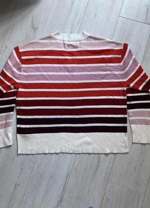 Тонкий джемпер светр в полоску4 фото
