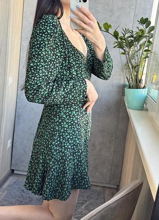 Платье зеленое zara 2
