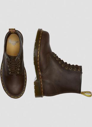 Ботинки dr. martens 1460 dark brown crazy brown 118222032 фото