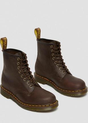 Ботинки dr. martens 1460 dark brown crazy brown 118222031 фото