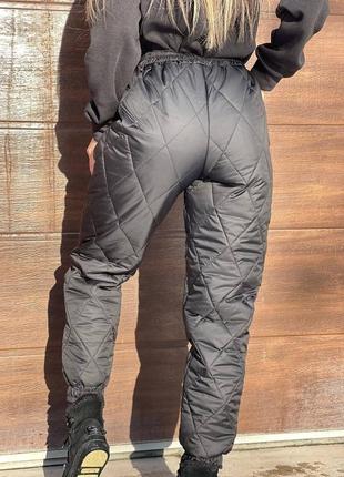Теплий світшот тринитка на флісі + теплі штани з плащівки синтепон 1504 фото