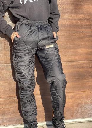 Теплый свитшот трехнитка на флисе + теплые брюки из плащёвки синтепон 1508 фото