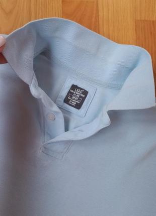 Голубая футболка поло h&m футболка с коротким рукавом2 фото