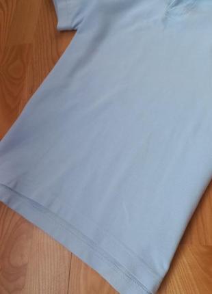 Голубая футболка поло h&m футболка с коротким рукавом5 фото