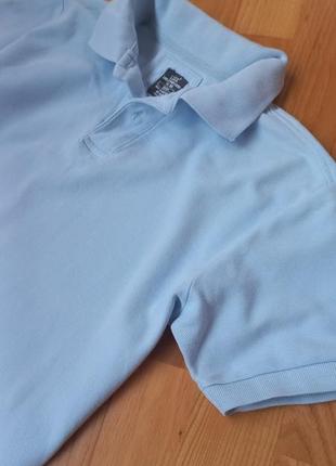 Голубая футболка поло h&m футболка с коротким рукавом3 фото