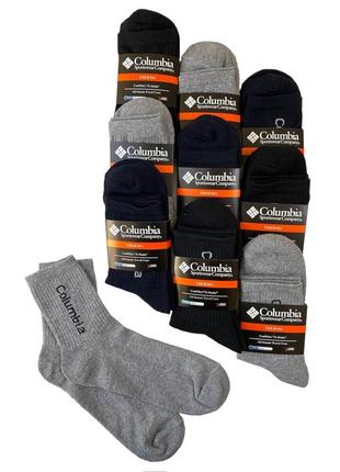 Комплект чоловічих термоносків columbia 6 пар 41-45 розмір с3023 зимових теплі вовняні шкарпетки зима ко2 фото