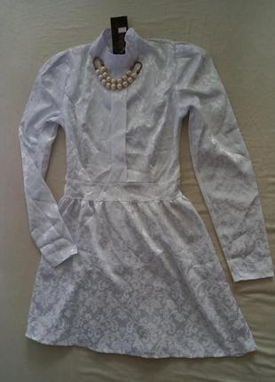 Белое платье атлас1 фото