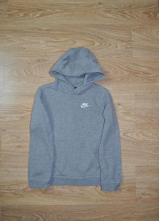 Серое подростковое худи nike