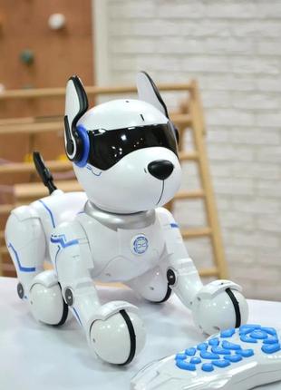 Робот собака stunt dog на радиоуправлении интерактивная световые и звуковые эффекты4 фото