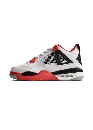 Nike air jordan 4 white red wntr