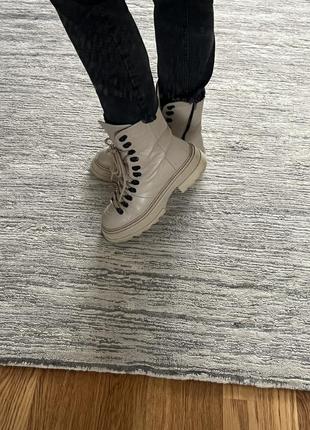 Зимние ботинки из натуральной кожи5 фото