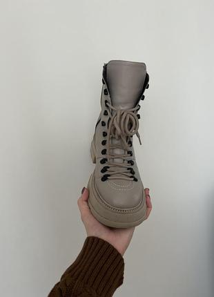 Зимние ботинки из натуральной кожи6 фото