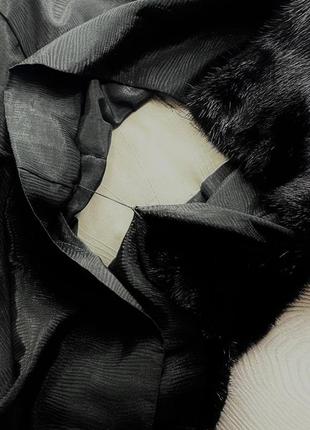 Шикарная черная норковая шуба халат8 фото