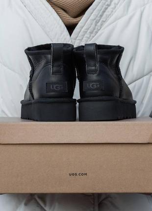 Угги кожаные ugg ultra mini mid platform3 фото