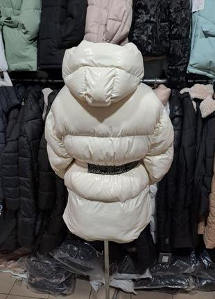 Зимняя удлиненная куртка оверсайз7 фото