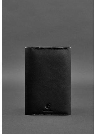 Кожаный блокнот (софт-бук) 5.1 угольно-черный5 фото