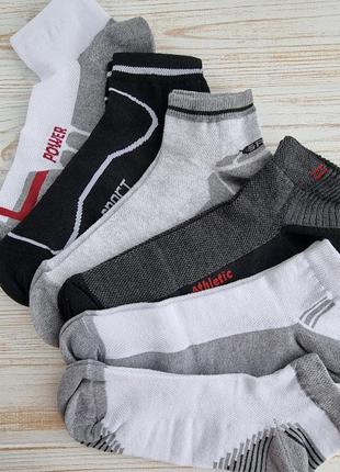 Чоловічі шкарпетки, короткі із сіточкою. розмір 41-44. колір чорний, сірий, білий. опт2 фото