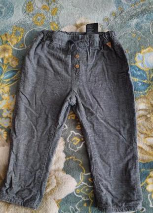 Теплые брюки на мальчика h&amp;m.1 фото