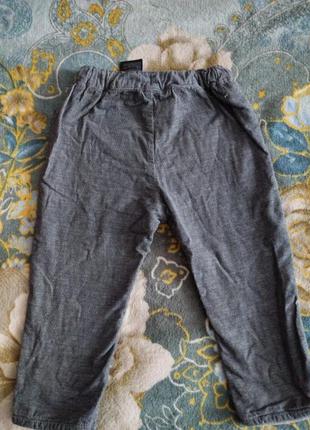 Теплые брюки на мальчика h&amp;m.3 фото