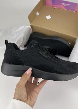 Кросівки skechers dynamight 2.0 150160 bbk black, оригінальні кросівки скейчерс чорні жіночі