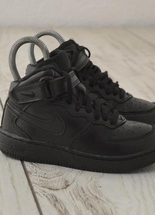 Nike air force 1 детские высокие кожаные кроссовки оригинал 28 размер