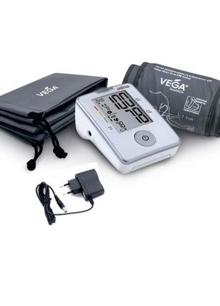Тонометр vega va-330 з оригінальною манжетою та адаптером автоматичний гарантія 5 років